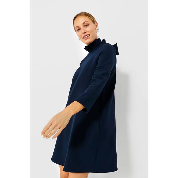 Tuckernuck Daphne Dress Navy Mod Collar Size Large *Read* NWT - Picture 3 of 13